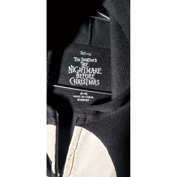 Nightmare Before Christmas Hooded Footed Pajama Medium Microfleece Disney - Picture 5 of 14